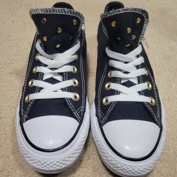 Women's Converse All Star sneakers with golden hardware - Picture 4 of 11